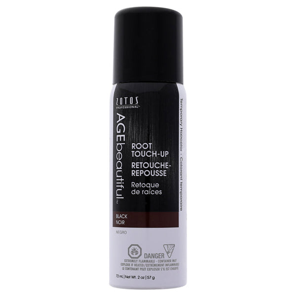 AGEbeautiful Root Touch Up Temporary Haircolor Spray - Black by AGEbeautiful for Unisex - 2 oz Hair Color