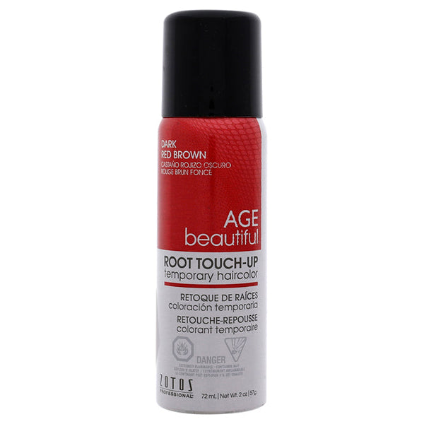 AGEbeautiful Root Touch Up Temporary Haircolor Spray - Dark Red Brown by AGEbeautiful for Unisex - 2 oz Hair Color