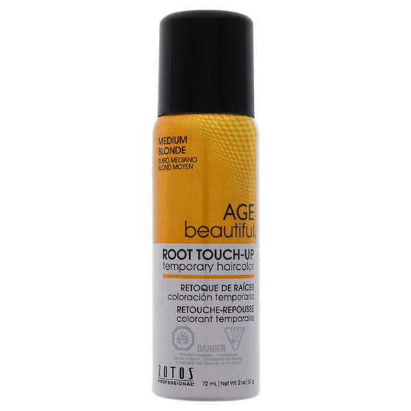 AGEbeautiful Root Touch Up Temporary Haircolor Spray - Medium Blonde by AGEbeautiful for Unisex - 2 oz Hair Color