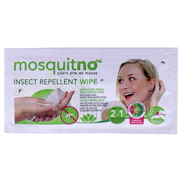 Mosquitno Insect Repellent Wipes by Mosquitno for Unisex - 1 Pc Wipes