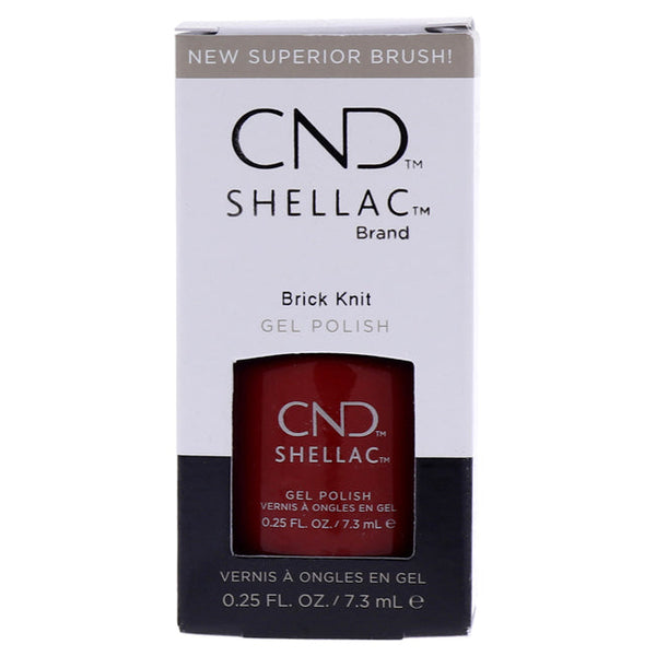CND Shellac Nail Color - Brick Knit by CND for Women - 0.25 oz Nail Polish