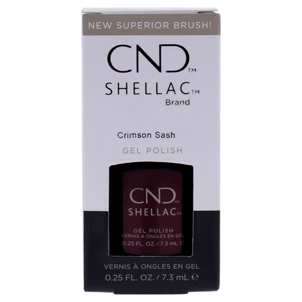 CND Shellac Nail Color - Crimson Sash by CND for Women - 0.25 oz Nail Polish
