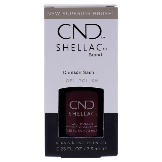 CND Shellac Nail Color - Crimson Sash by CND for Women - 0.25 oz Nail Polish