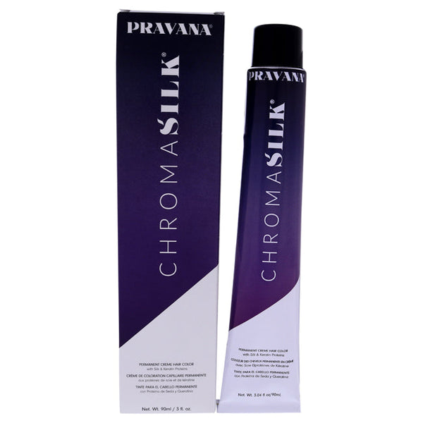 Pravana ChromaSilk Creme Hair Color - 7.11 Intense Ash Blonde by Pravana for Unisex - 3 oz Hair Color