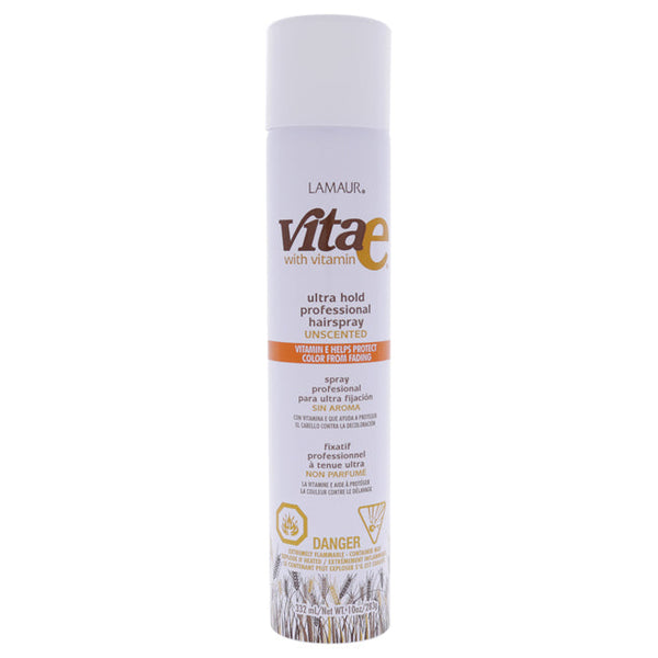 Lamaur Vita E Ultra Hold Unscented Hairspray Voc by Lamaur for Unisex - 10 oz Hairspray