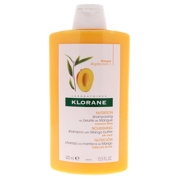 Klorane Nutrition Shampoo with Mango Butter by Klorane for Women - 13.5 oz Shampoo