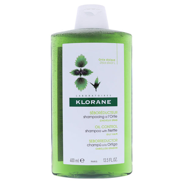 Klorane Oil Control Shampoo with Nettle by Klorane for Women - 13.5 oz Shampoo