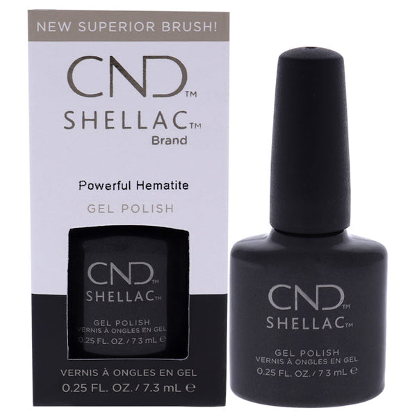 CND Shellac Nail Color - Powerful Hematite by CND for Women - 0.25 oz Nail Polish