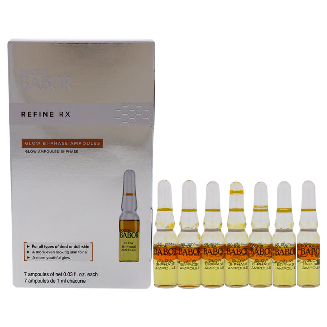 Babor Doctor Babor Refine RX Glow Bi-Phase Ampoules by Babor for Women - 7 x 1 ml Treatment