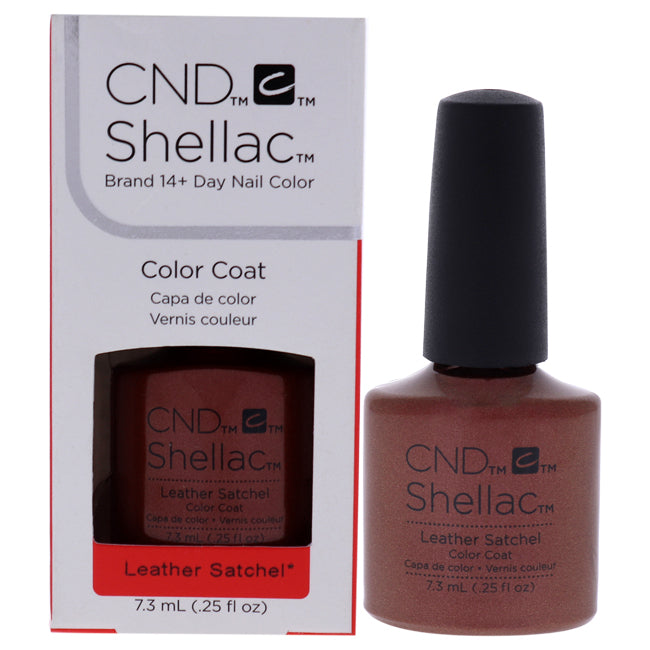 CND Shellac Nail Color - Leather Satchel by CND for Women - 0.25 oz Nail Polish
