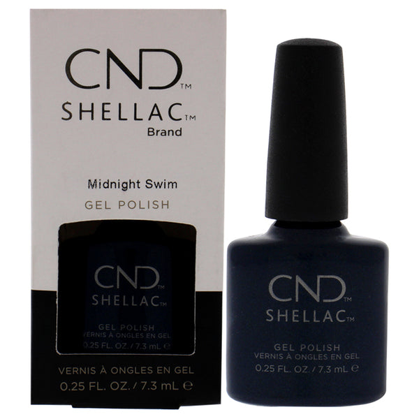 CND Shellac Nail Color - Midnight Swim by CND for Women - 0.25 oz Nail Polish