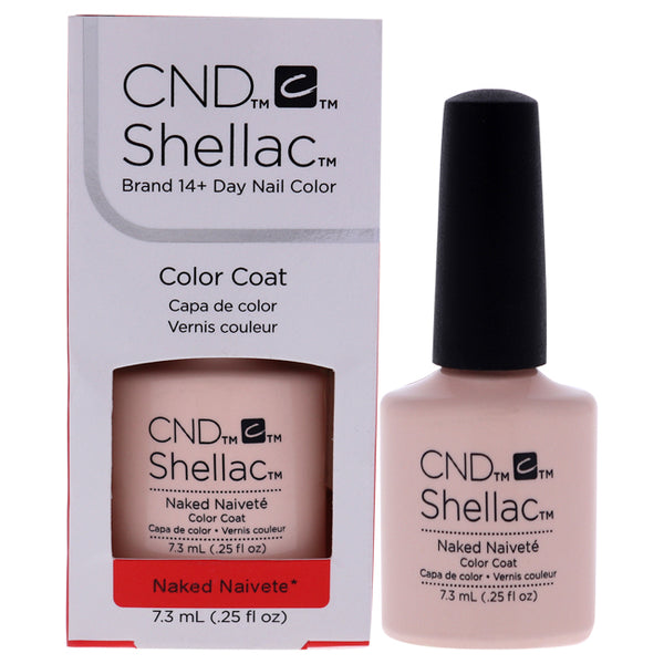 CND Shellac Nail Color - Naked Naivete by CND for Women - 0.25 oz Nail Polish