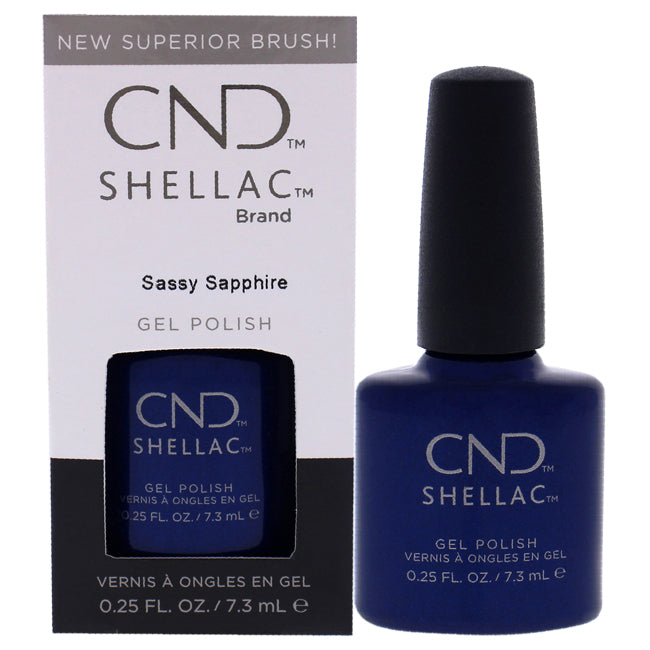 CND Shellac Nail Color - Sassy Sapphire by CND for Women - 0.25 oz Nail Polish