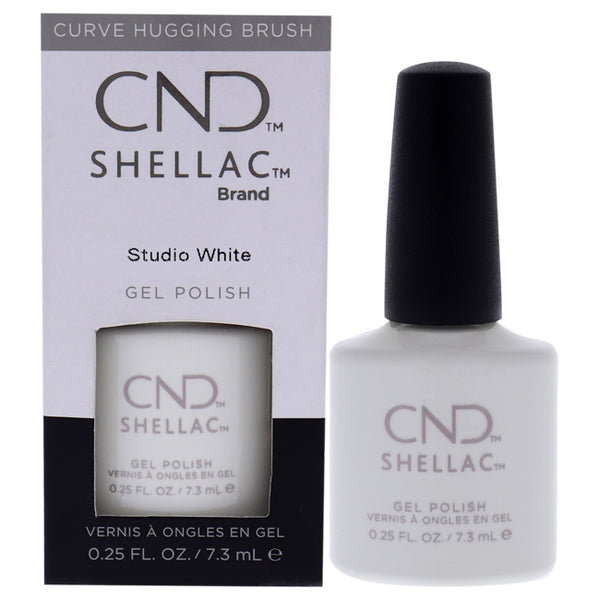 CND Shellac Nail Color - Studio White by CND for Women - 0.25 oz Nail Polish
