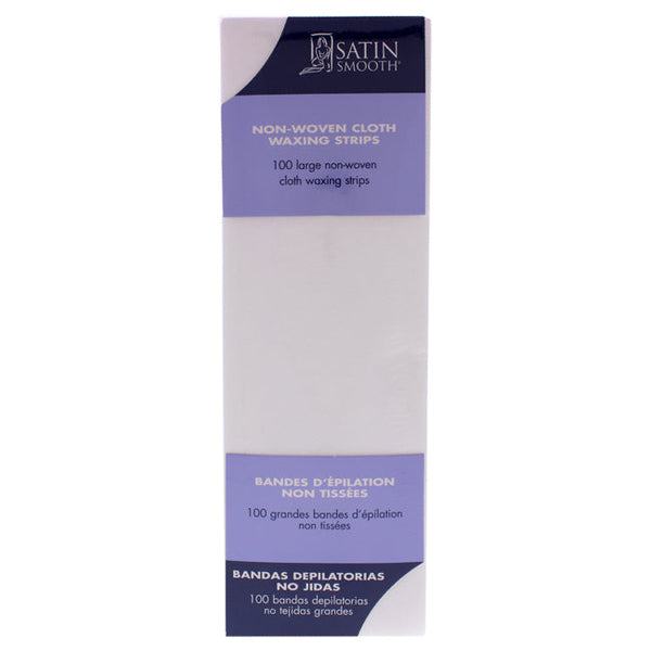 Satin Smooth Non-woven Cloth Waxing Strips by Satin Smooth for Women - 100 Pack Strips
