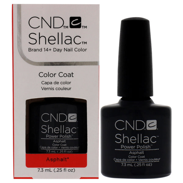 CND Shellac Nail Color - Asphalt by CND for Women - 0.25 oz Nail Polish