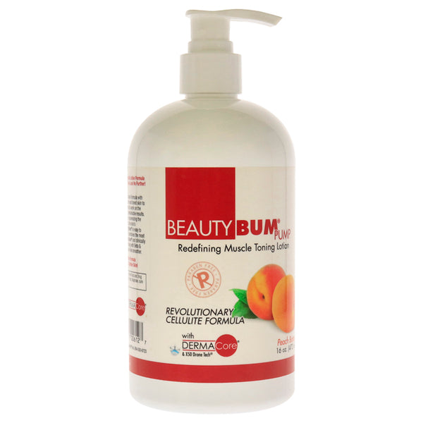 BeautyBum Pump Redefining Muscle Toning Lotion - Peach Bottom by BeautyFit for Women - 16 oz Lotion