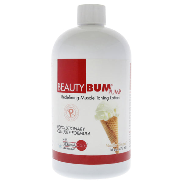 BeautyFit BeautyBum Pump Redefining Muscle Toning Lotion - Vanilla Shuga by BeautyFit for Women - 16 oz Lotion