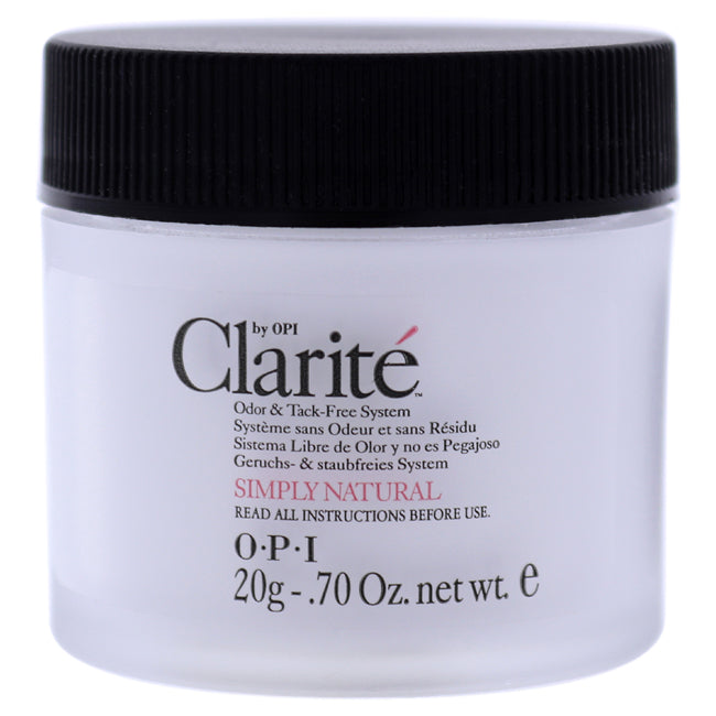 OPI Clarite Simply Natural Powder by OPI for Women - 0.7 oz Nail Powder