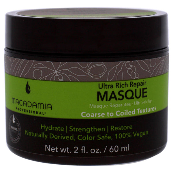 Macadamia Oil Ultra Rich Repair Masque by Macadamia Oil for Unisex - 2 oz Masque