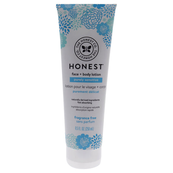 Honest Face Plus Body Lotion Purely Sensitive - Fragrance Free by Honest for Kids - 8.5 oz Body Lotion