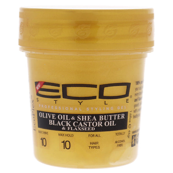 Ecoco Eco Style Gel - Olive Oil and Shea Butter Black Castor Oil and Flaxseed by Ecoco for Unisex - 1.6 oz Gel