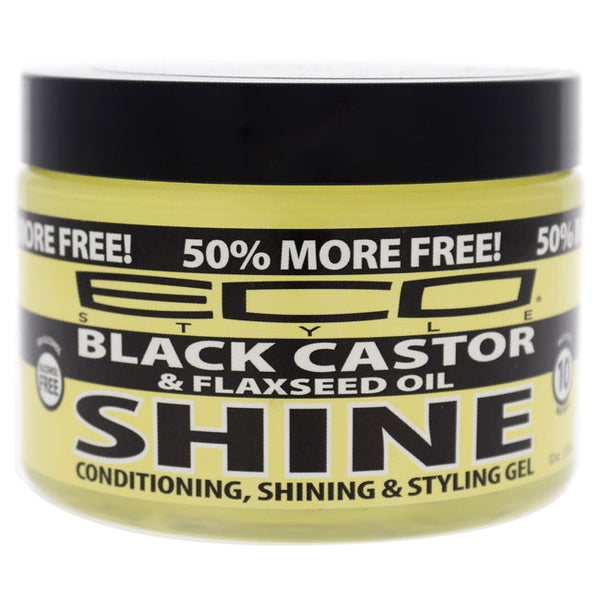 Ecoco Eco Shine Gel - Black Castor and Flaxseed Oil by Ecoco for Unisex - 12 oz Gel