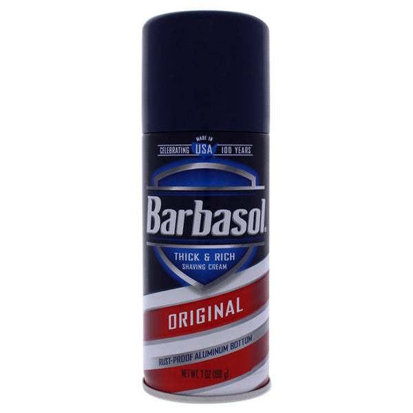 Barbasol Original Thick Rich Shaving Cream by Barbasol for Men - 7 oz Shaving Cream