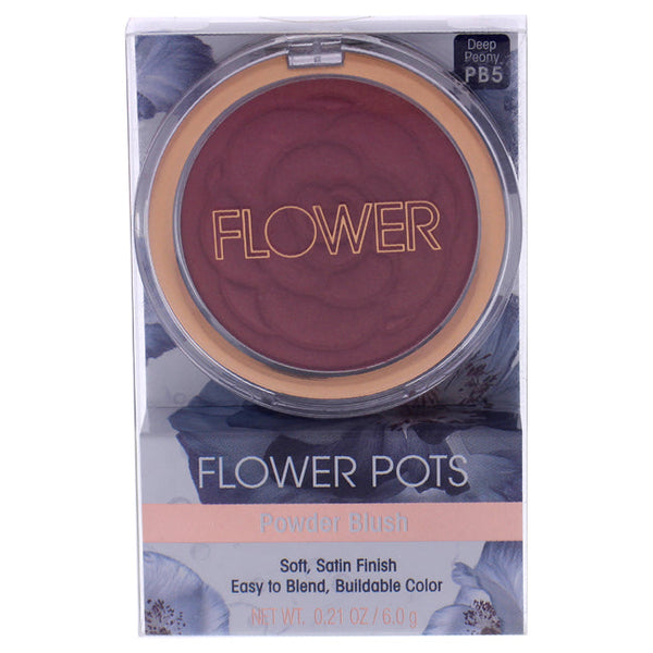 Flower Beauty Flower Pots Powder Blush - Deep Peony by Flower Beauty for Women - 0.21 oz Blush