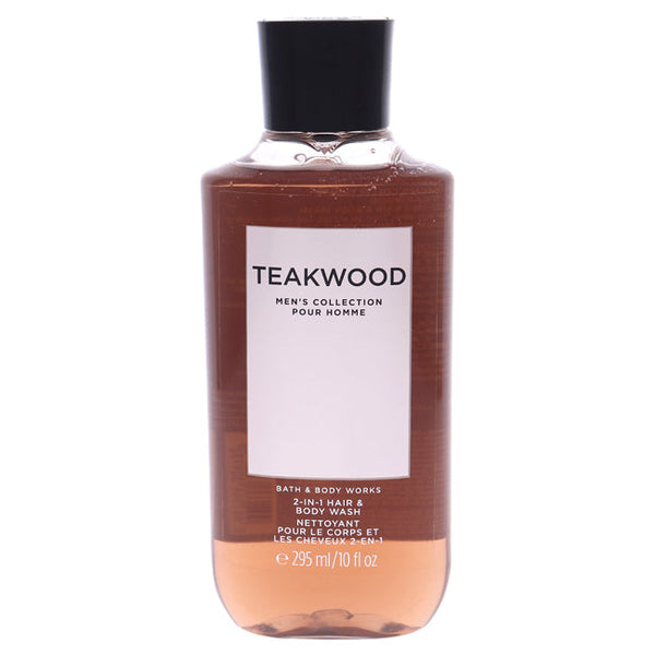 Bath and Body Works Teakwood by Bath and Body Works for Men - 10 oz Hair and Body Wash