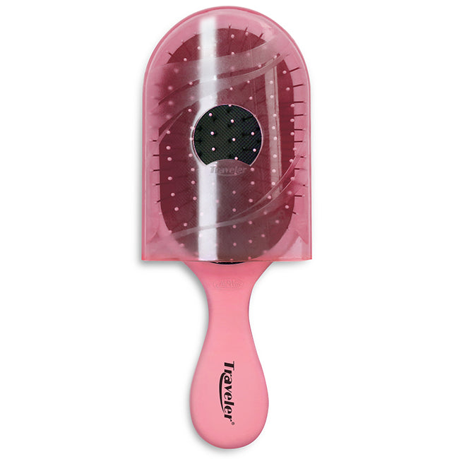 NuWay 4Hair Dual Patented Traveler Detangling Brush - Pink by NuWay 4Hair for Unisex - 1 Pc Hair Brush