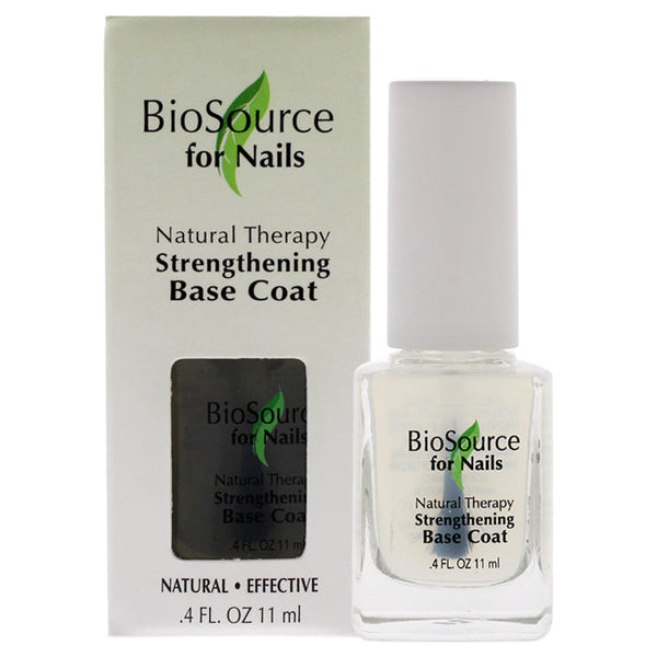 BioSource Natural Therapy Strengthening Base Coat by BioSource for Women - 0.4 oz Nail Treatment