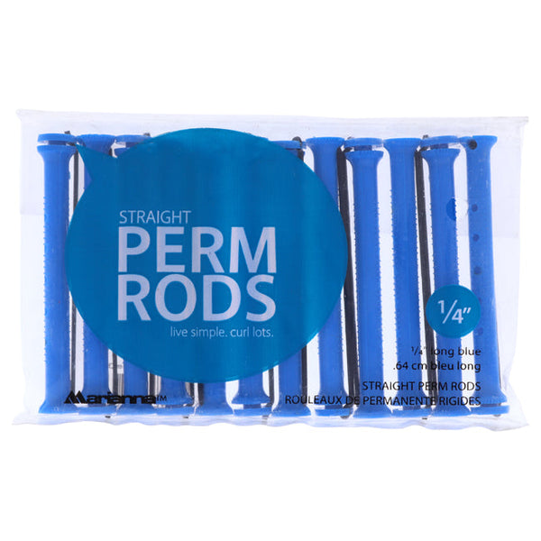 Marianna Straight Perm Rods Long - Blue by Marianna for Women - 12 x 0.64 cm Hair Rods