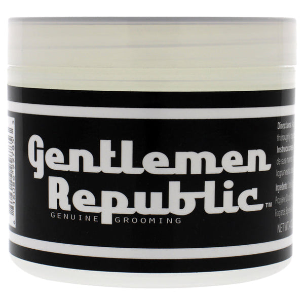Gentlemen Republic Stiff Pomade - Stiff Hold and High Shine by Gentlemen Republic for Men - 4 oz Pomade