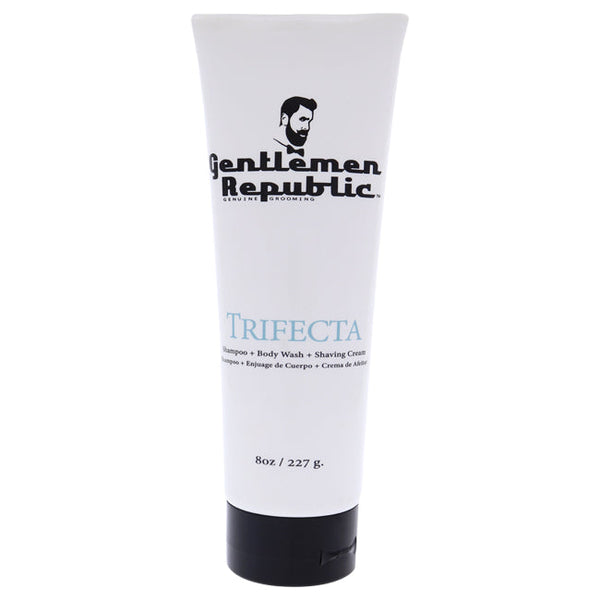 Gentlemen Republic Trifecta Shampoo Body Wash and Shaving Cream by Gentlemen Republic for Men - 8 oz Shampoo