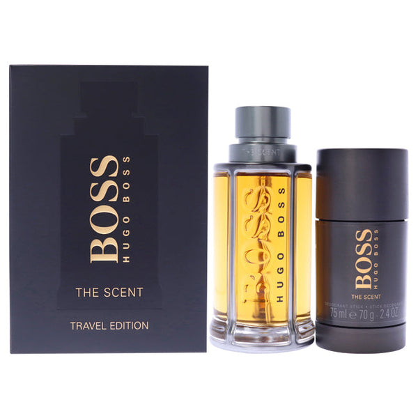 Hugo Boss Boss The Scent by Hugo Boss for Men - 2 Pc Gift Set 3.3oz EDT Spray, 2.4oz Deodorant Stick
