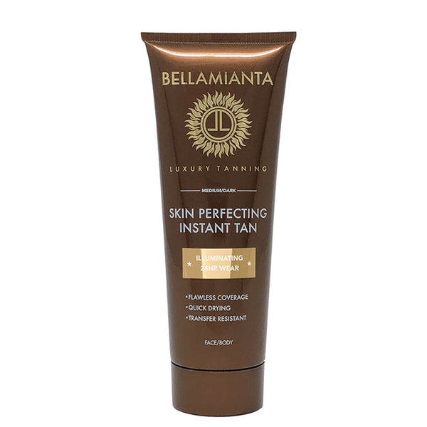Bellamianta Skin Perfecting Instant Tan - Medium-Dark by Bellamianta for Women - 4.23 oz Bronzer