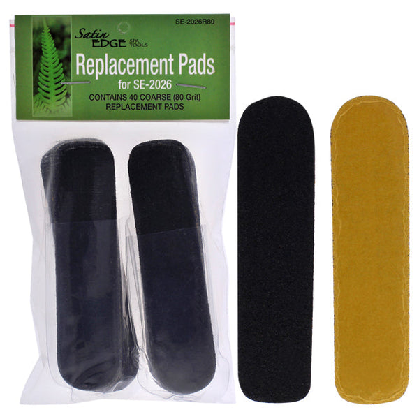 Satin Edge Replacement Pads - SE-2026 80-Grit by Satin Edge for Unisex - 40 Pc Grit Strips