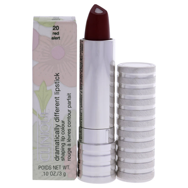 Clinique Dramatically Different Shaping Lip Colour - 20 Red Alert by Clinique for Women - 0.10 oz Lipstick