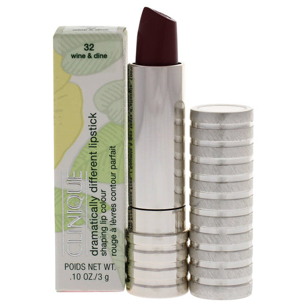 Clinique Dramatically Different Shaping Lip Colour - 32 Wine and Dine by Clinique for Women - 0.10 oz Lipstick