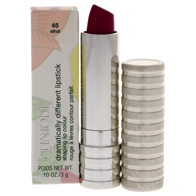 Clinique Dramatically Different Shaping Lip Colour - 45 Strut by Clinique for Women - 0.10 oz Lipstick