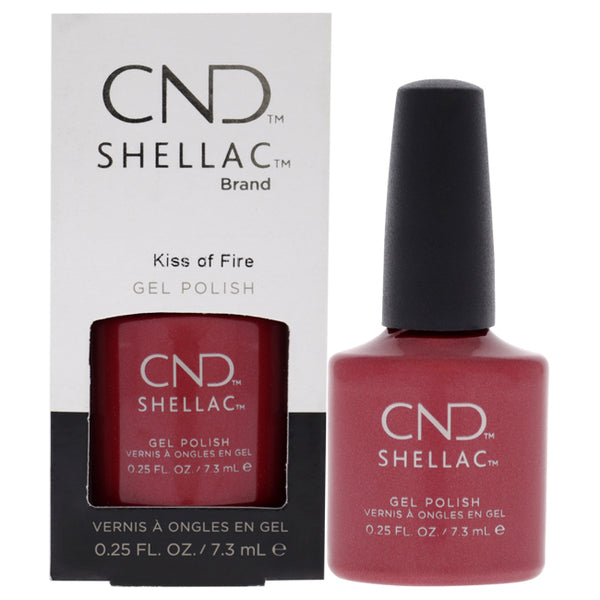 CND Shellac Nail Color - Kiss Of Fire by CND for Women - 0.25 oz Nail Polish