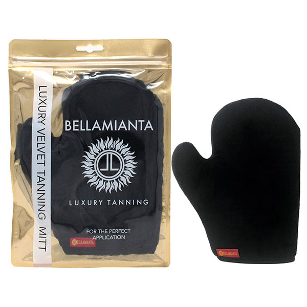 Bellamianta Luxury Velvet Tanning Mitt - Black by Bellamianta for Women - 1 Pc Mitt