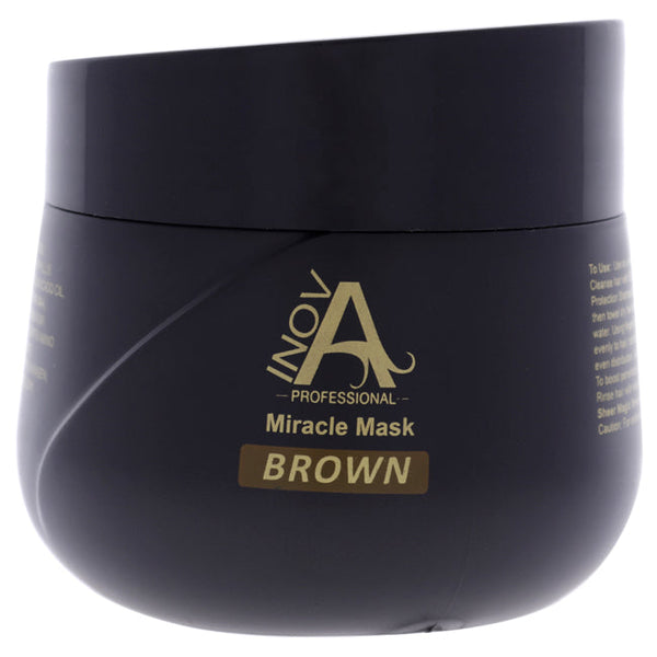 Inova Professional Color Deposit Miracle Mask - Brown by Inova Professional for Unisex - 10.2 oz Masque