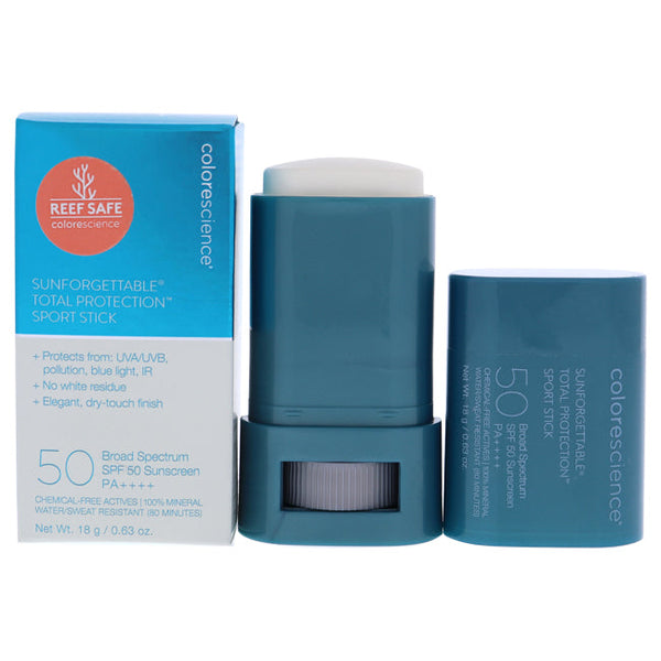 Colorescience Sunforgettable Total Protection Sport Stick SPF 50 by Colorescience for Unisex - 0.63 oz Sunscreen