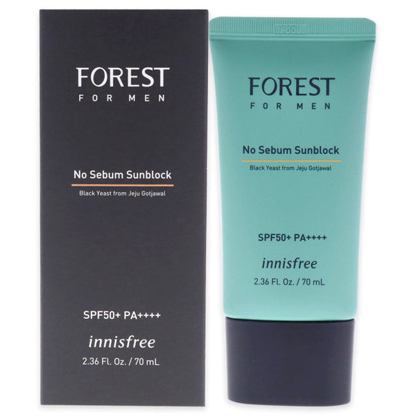 Innisfree Forest For Men No-sebum Sunblock SPF 50 by Innisfree for Unisex - 2.36 oz Sunscreen