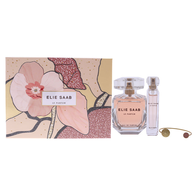 Elie Saab Elie Saab Le Parfum by Elie Saab for Women - 3 Pc Gift set 3oz EDT Spray, 10ml EDP Spray, bracelet