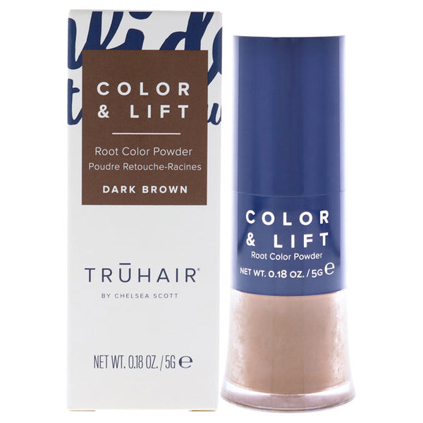 Truhair Color and Lift Root Color Powder - Dark Brown by Truhair for Unisex - 0.18 oz Hair Color