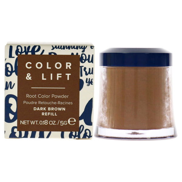 Truhair Color and Lift Root Color Powder - Dark Brown by Truhair for Unisex - 0.18 oz Hair Color (Refill)