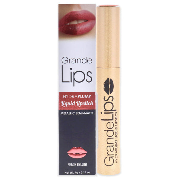 Grande Cosmetics GrandeLIPS Plumping Liquid Lipstick Metallic Semi Matte - Peach Bellini by Grande Cosmetics for Women - 0.14 oz Lipstick